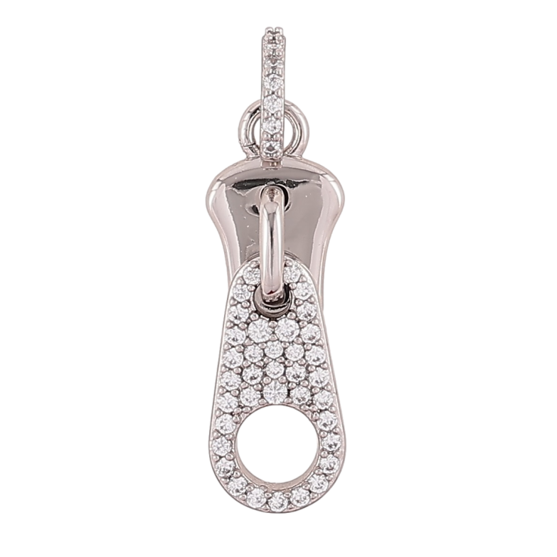 Кулон Xuping Родій «Бігунок з цирконієм» для ланцюжка до 4мм фото №1