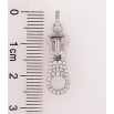 Кулон Xuping Родий Бегунок с цирконием для цепочки до 4мм фото №2