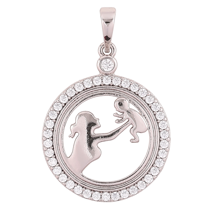 Кулон Xuping Родій «Щастя материнства» для ланцюжка до 6мм фото №1