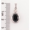 Кулон Xuping Родий Фигурная подвеска с черным фианитом для цепочки до 5мм фото №2
