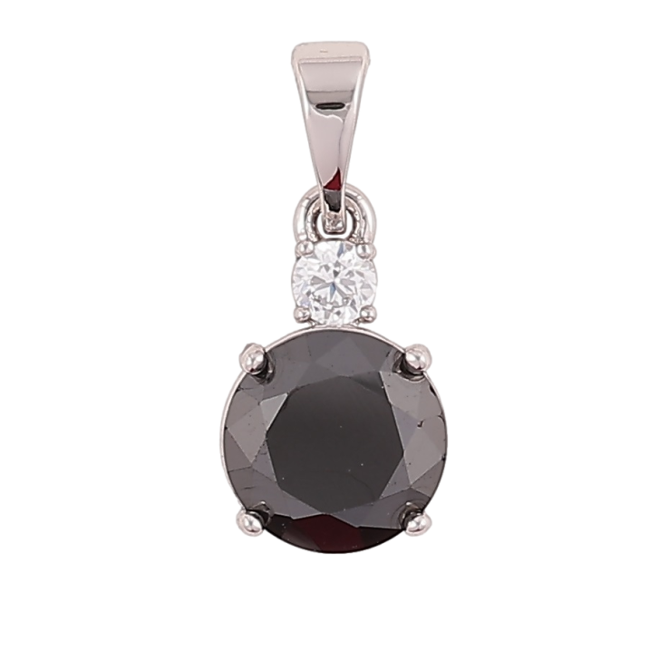 Кулон Xuping Родий Черный фианит с цирконием для цепочки до 5мм фото №19