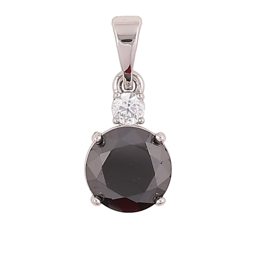 Кулон Xuping Родий Черный фианит с цирконием для цепочки до 5мм фото №1