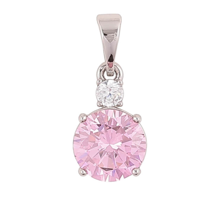 Кулон Xuping Родій «Рожевий фіаніт з цирконієм» для ланцюжка до 5мм фото №18