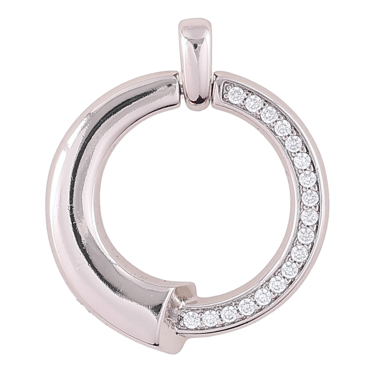 Кулон Xuping Родій «Декоративне колечко з цирконієм» для ланцюжка до 3мм фото №23