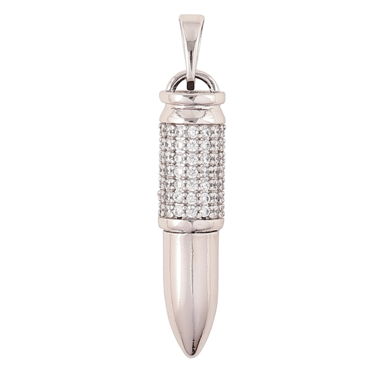 Кулон Xuping Родий Пуля с инкрустацией цирконием для цепочки до 6мм фото №20