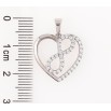 Кулон Xuping Родій «Сердечко з нескінченністю» для ланцюжка до 5мм фото №2