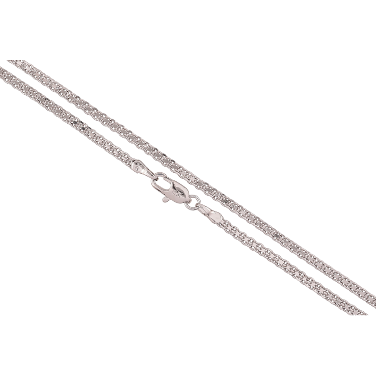 Ланцюжок Xuping Родій «Плетіння Італійський Бісмарк» довжина 50см х 2мм фото №9 Ланцюжок Xuping Родій «Плетіння Італійський Бісмарк» довжина 50см х 2мм фото №9