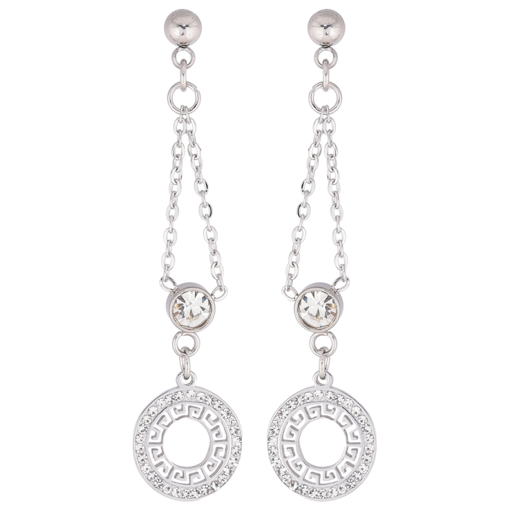 Серьги Xuping TTM Stainless Steel цвет Родий пусеты Декоративные подвески фото №20