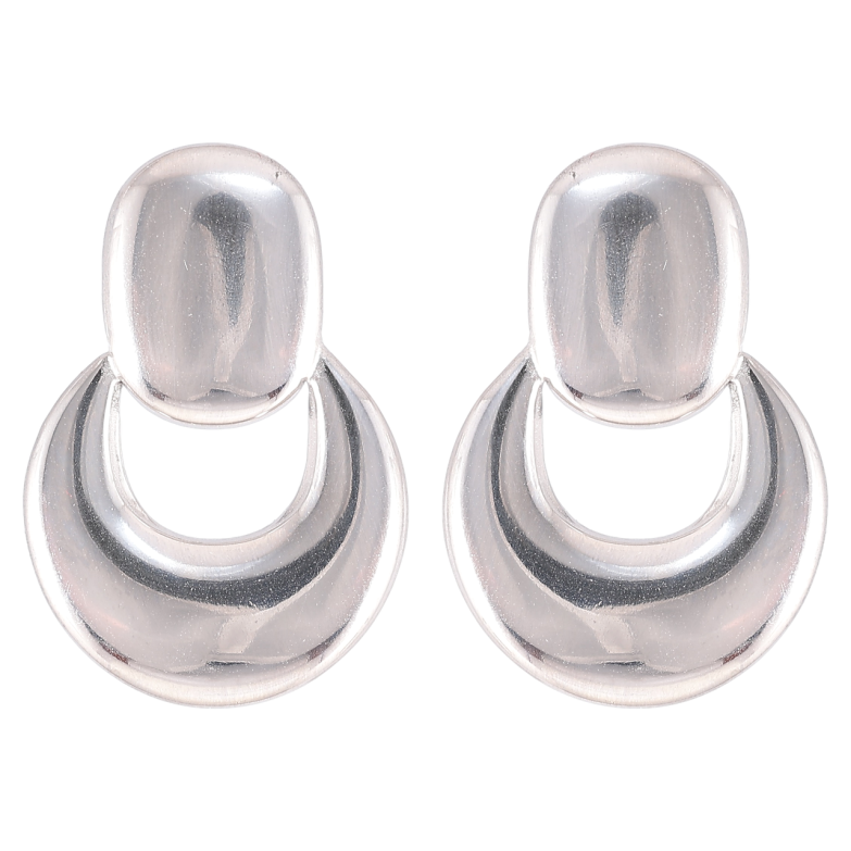 Серьги Xuping TTM Stainless Steel цвет Родий пусеты Декоративные фото №1