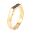 Кольцо Xuping TTM Stainless Steel Цвет 14К Черная вставка фото №2