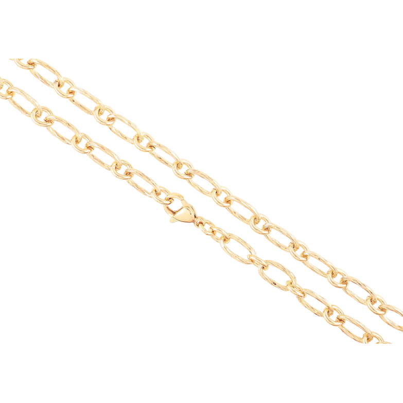 Цепочка Xuping Позолота 18K Плетение Фантазийное длинна 50см х 5-6мм фото №1