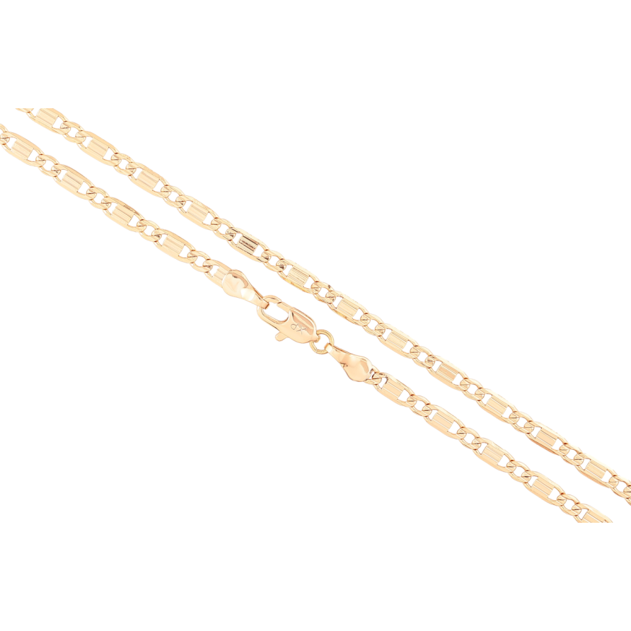 Цепочка Xuping Позолота 18K Плетение Морская цепь длинна 45см х 3мм фото №1