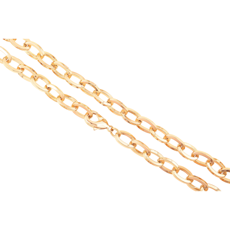 Цепочка Xuping Позолота 18K Плетение Якорное длинна 51см х 9мм фото №1