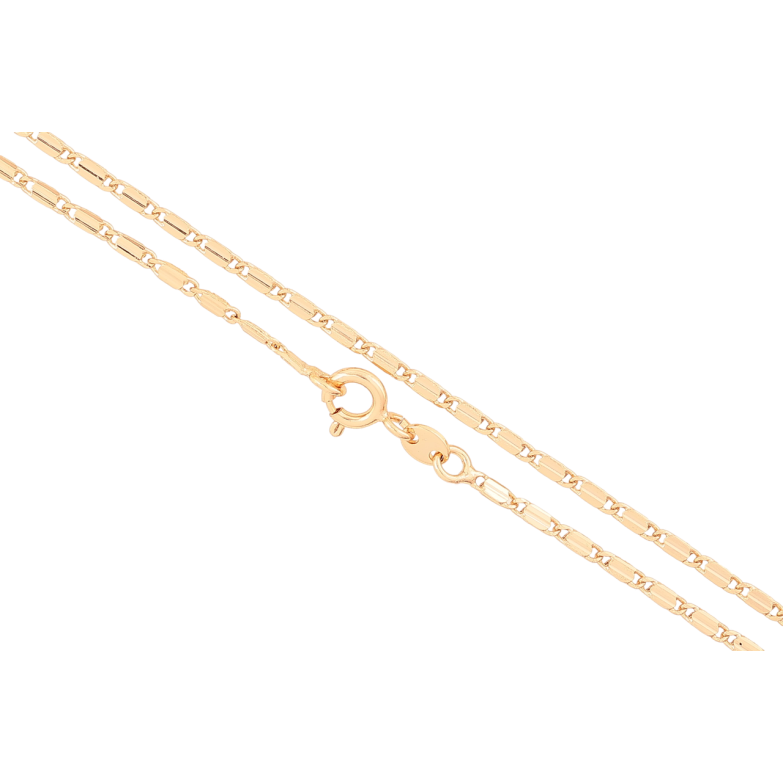 Цепочка Xuping Позолота 18K Плетение Морская цепь длинна 45см х 1.5мм фото №1