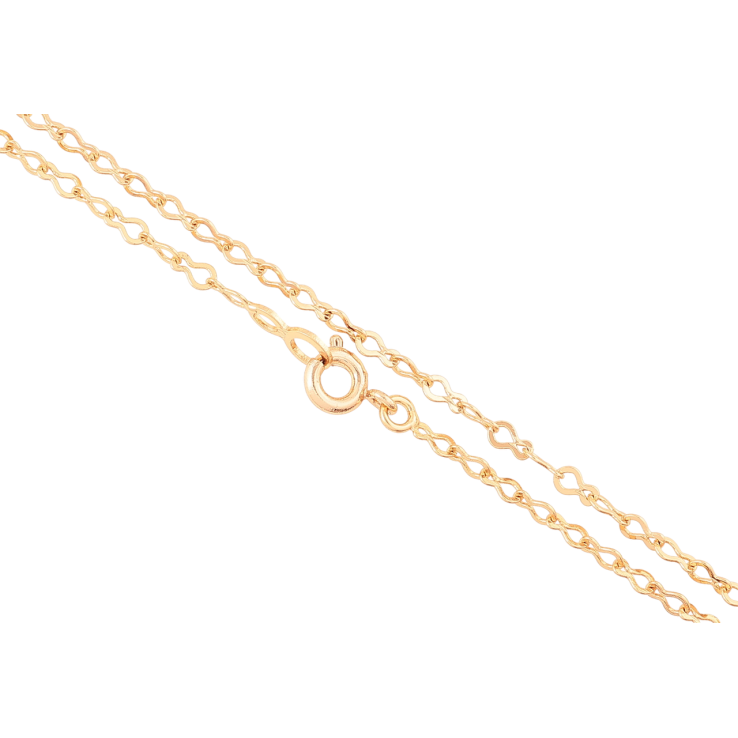 Цепочка Xuping Позолота 18K Плетение Восьмерка длинна 44см х 2.5мм фото №3