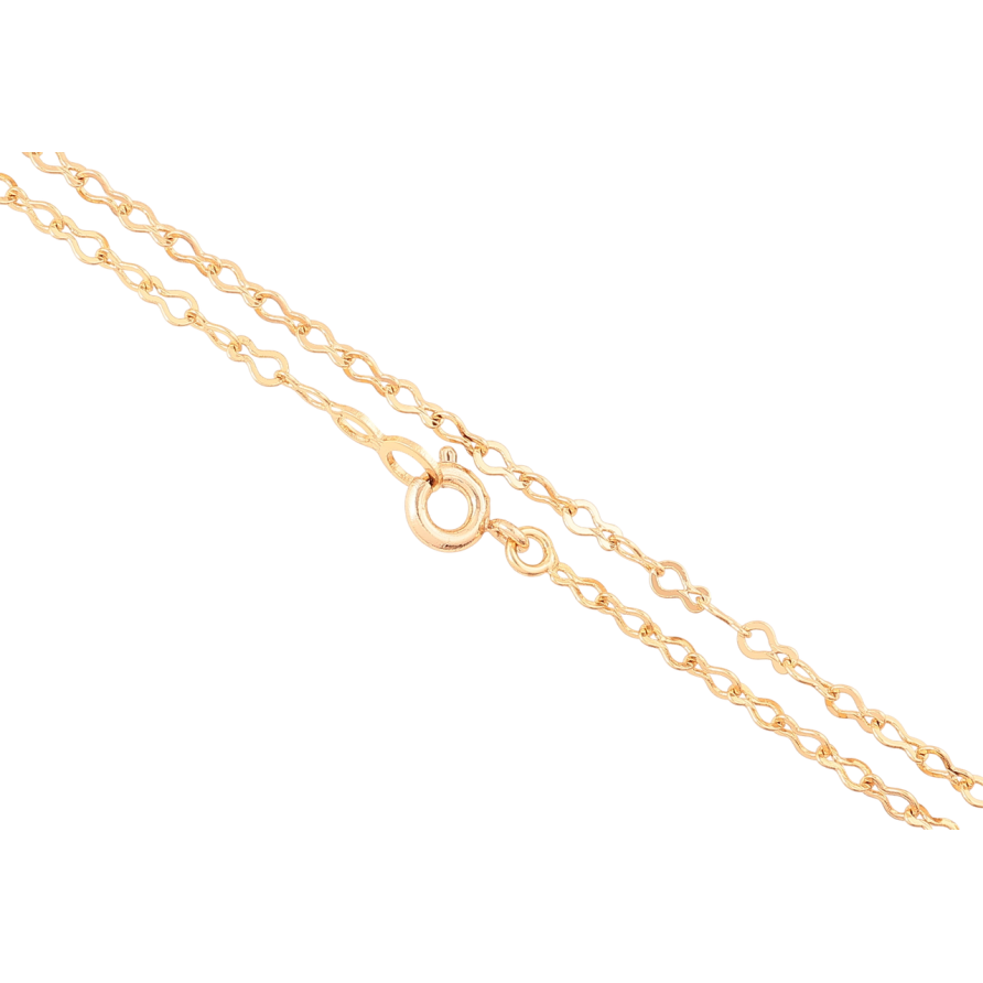 Ланцюжок Xuping Позолота 18K «Плетіння Вісімка» довжина 44см х 2.5мм фото №1