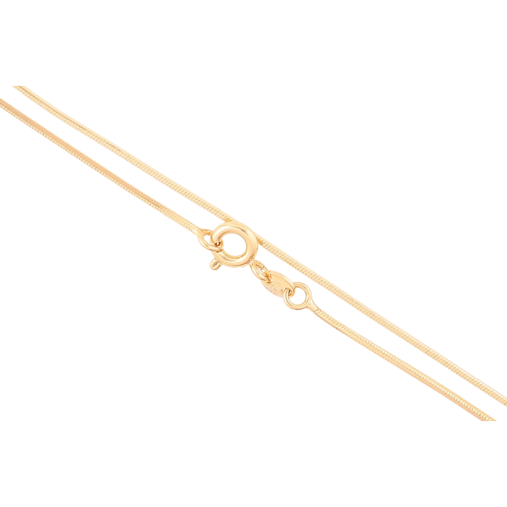 Ланцюжок Xuping Позолота 18K «Плетіння Ювелірний шнур шестигранний» довжина 50см х 1мм фото №3