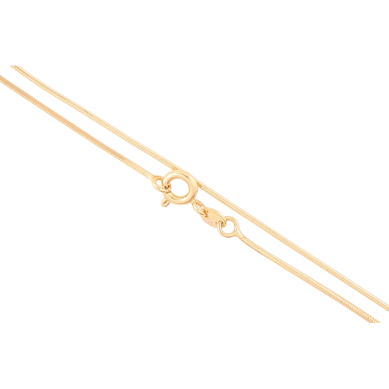 Цепочка Xuping Позолота 18K Плетение Ювелирный шнур шестигранный длинна 50см х 1мм фото №12