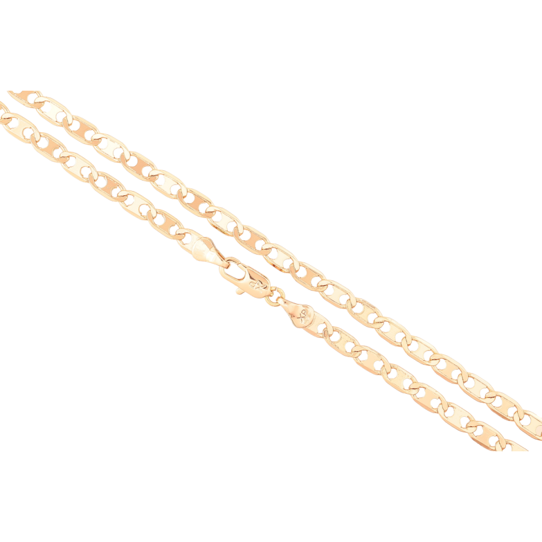 Ланцюжок Xuping Позолота 18K «Плетіння Морський ланцюг» довжина 44см х 4мм фото №1