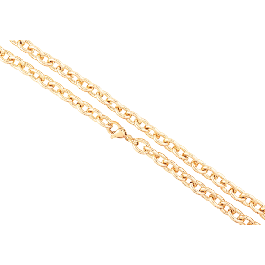 Цепочка Xuping Позолота 18K Плетение Якорное длинна 45см х 6мм фото №1