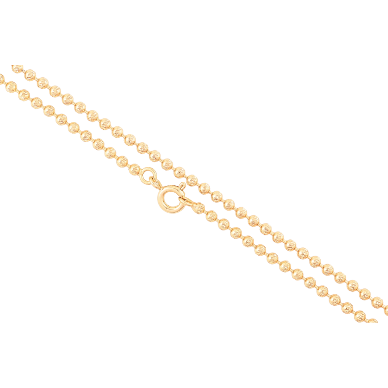 Цепочка Xuping Позолота 18K Плетение Перлина длинна 44см х 2мм фото №1