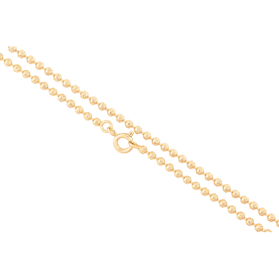 Цепочка Xuping Позолота 18K Плетение Перлина длинна 44см х 2мм фото №1