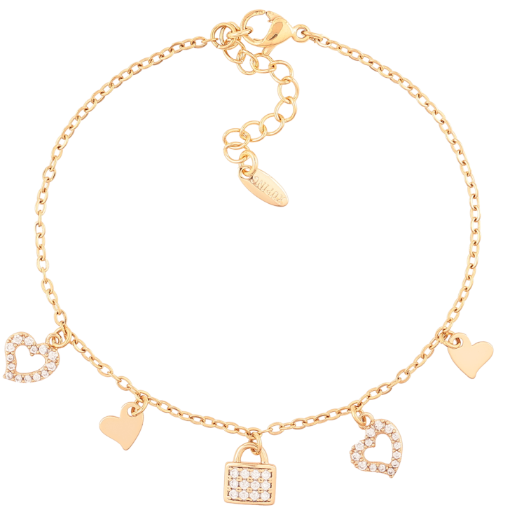 Браслет Xuping Позолота 18K Цепочка с подвесками размер с доп.цеп.17-20.5см х 1.5мм фото №5