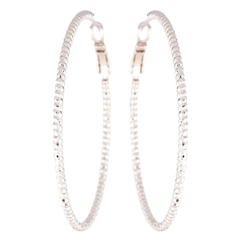 Серьги Xuping Родий кольца (конго) Декоративный узор ø 5см фото №16