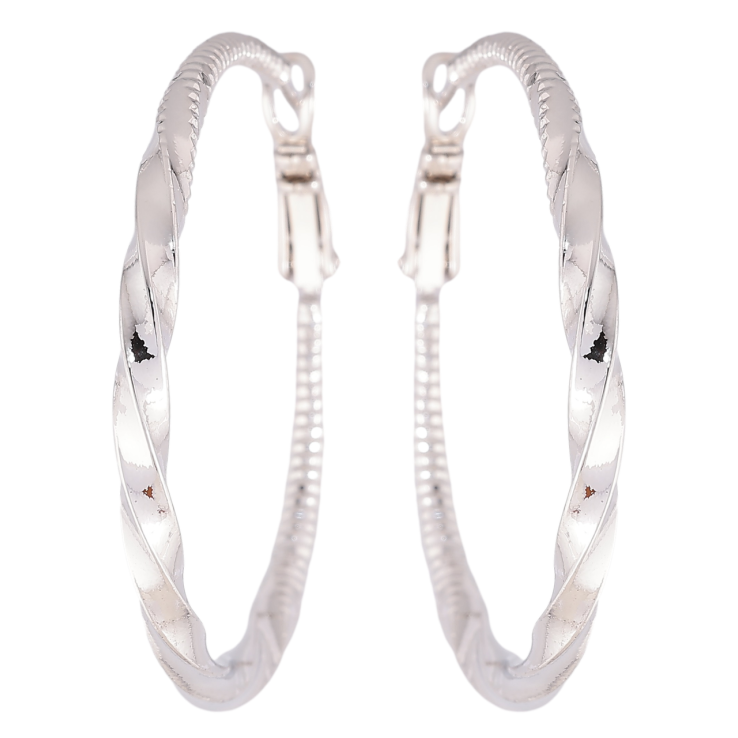 Сережки Xuping Родій кільця (конго) Декоративний візерунок ø 4см фото №8