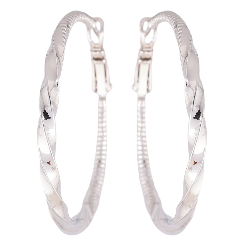 Сережки Xuping Родій кільця (конго) Декоративний візерунок ø 4см фото №3