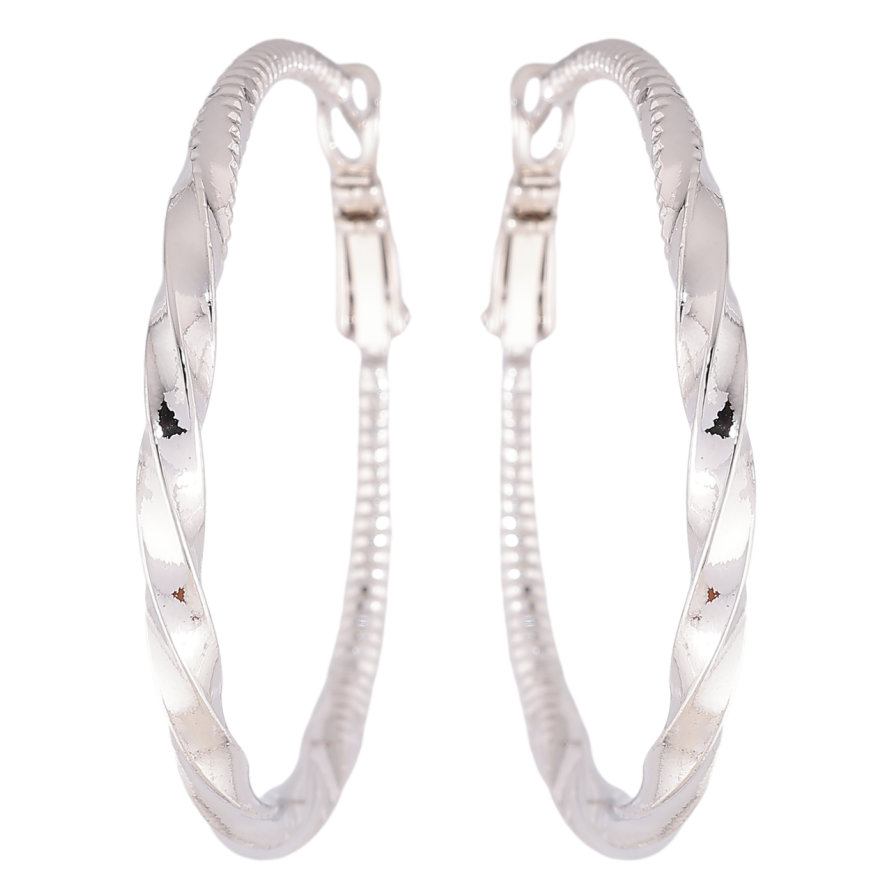 Сережки Xuping Родій кільця (конго) Декоративний візерунок ø 4см фото №1