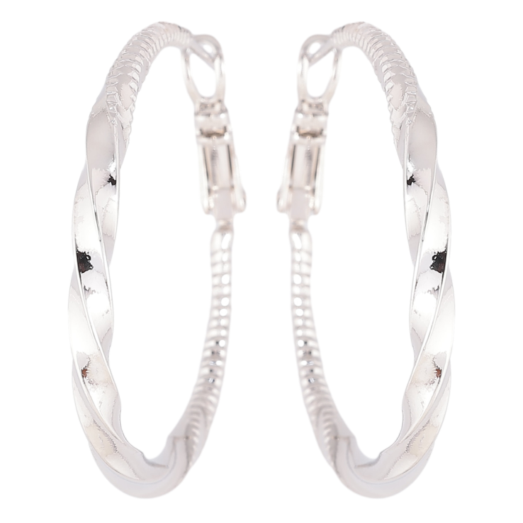 Сережки Xuping Родій кільця (конго) Декоративний візерунок ø 3.5см фото №14