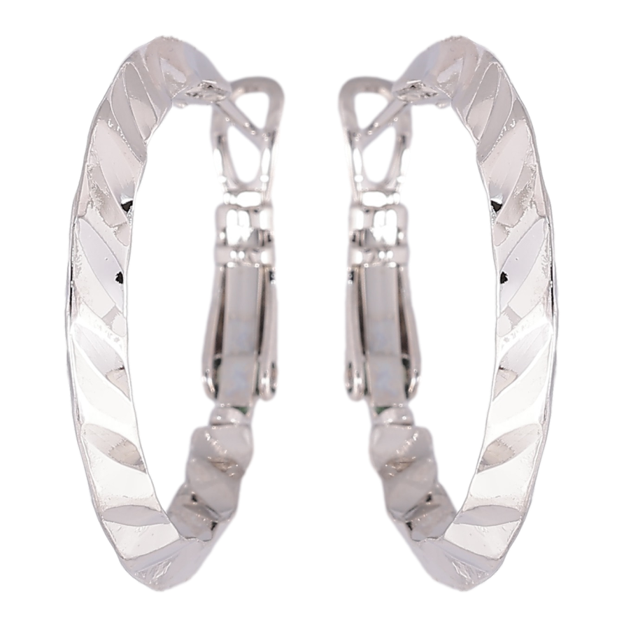 Сережки Xuping Родій кільця (конго) Декоративний візерунок ø 2.5см фото №1