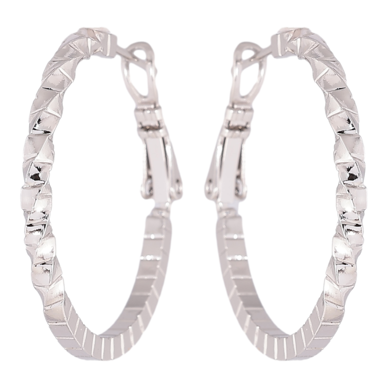 Сережки Xuping Родій кільця (конго) Декоративний візерунок ø 3см фото №1