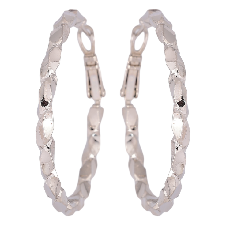 Сережки Xuping Родій кільця (конго) Декоративний візерунок ø 4см фото №9