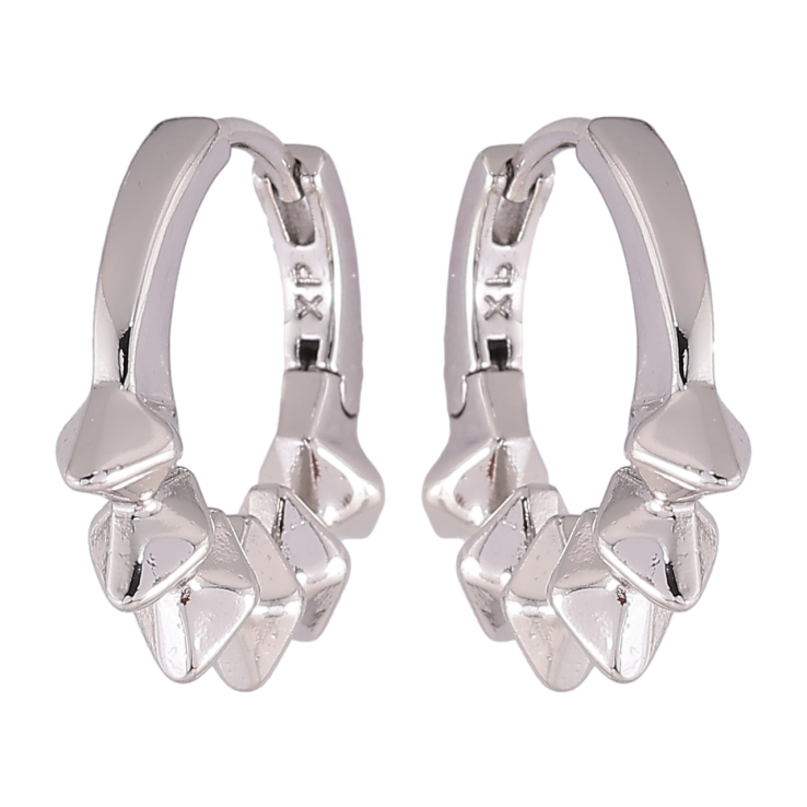 Серьги Xuping Родий колечки Декоративный узор фото №25 Серьги Xuping Родий колечки Декоративный узор фото №25