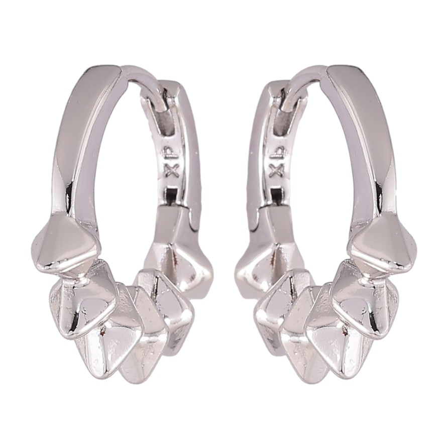 Серьги Xuping Родий колечки Декоративный узор фото №1