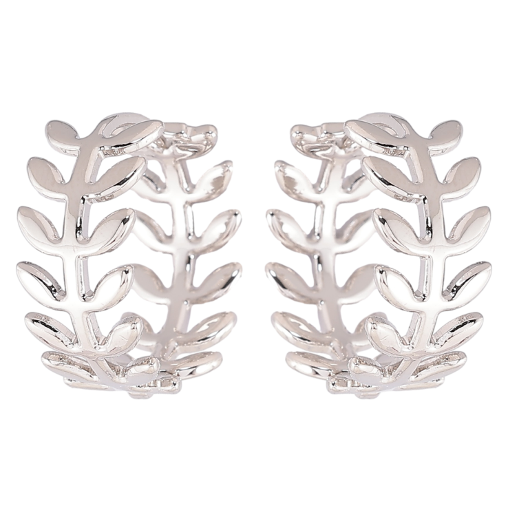 Серьги Xuping Родий колечки Веточки фото №24 Серьги Xuping Родий колечки Веточки фото №24