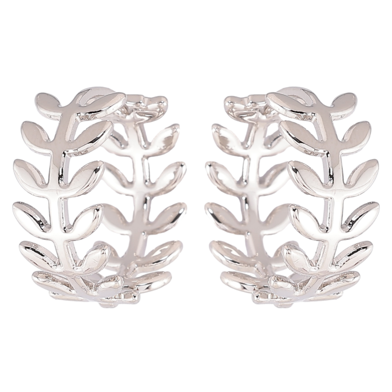 Серьги Xuping Родий колечки Веточки фото №1 Серьги Xuping Родий колечки Веточки фото №1