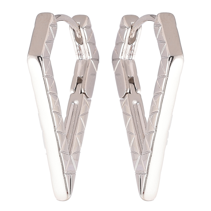 Серьги Xuping Родий колечки Фигурные с узором фото №15 Серьги Xuping Родий колечки Фигурные с узором фото №15