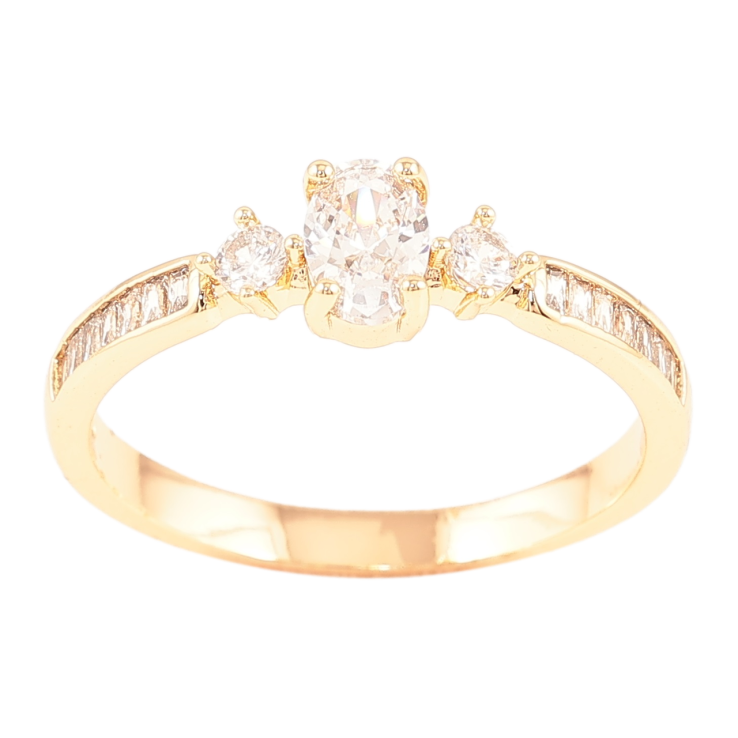 Кольцо Xuping Позолота 18K Искристость фото №12