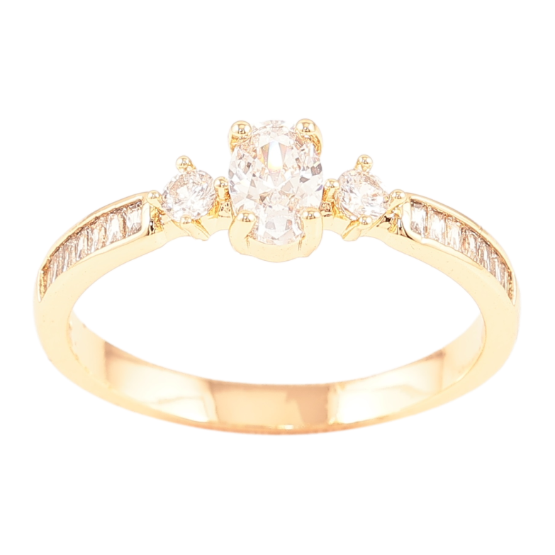 Каблучка Xuping Позолота 18K «Іскристість» фото №4