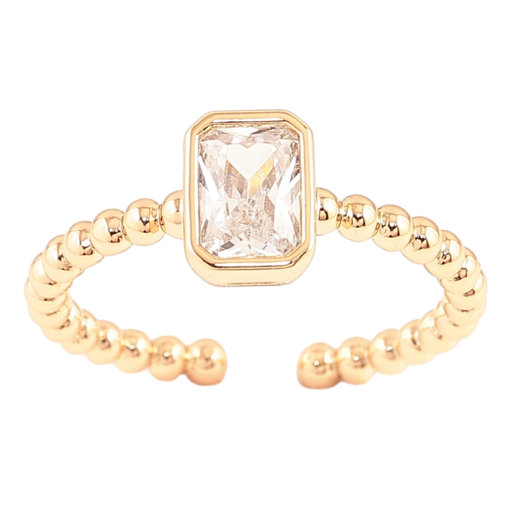 Кольцо Xuping Позолота 18K Фианит фото №9