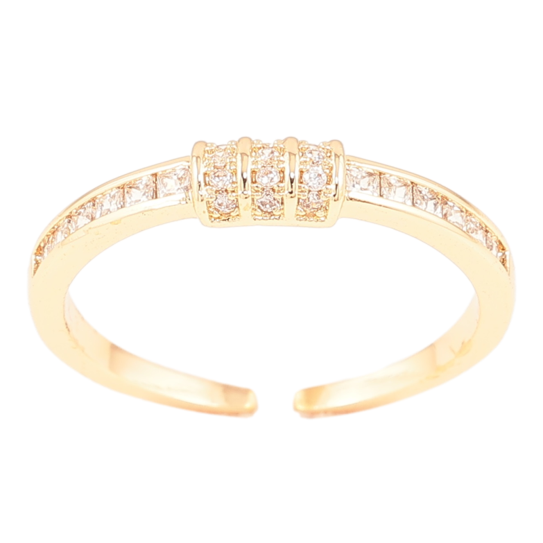 Кольцо Xuping Позолота 18K Узор цирконием фото №7