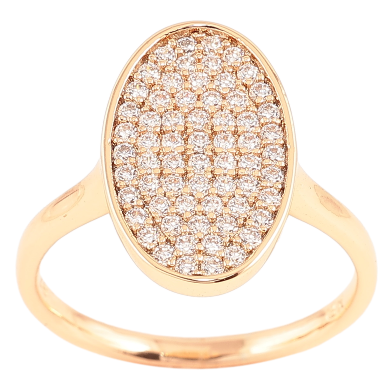 Кольцо Xuping Позолота 18K Инкрустация цирконием фото №9