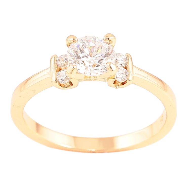 Кольцо Xuping Позолота 18K Узор с цирконием фото №20