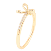 Кольцо Xuping Позолота 18K Дорожка циркония с бантом фото №2