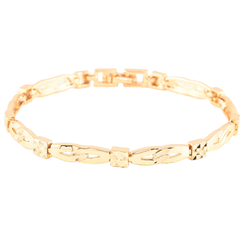 Браслет Xuping Позолота 18K «Декоративний візерунок» розмір 19см х 5мм фото №1