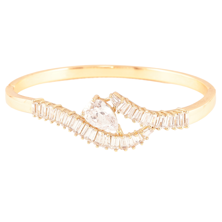 Браслет Xuping Позолота 18K Узор с цирконием ø 6см фото №22