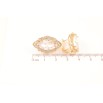 Серьги Xuping Позолота 18K английский замок Фианит в декоративной оправе с цирконием фото №2